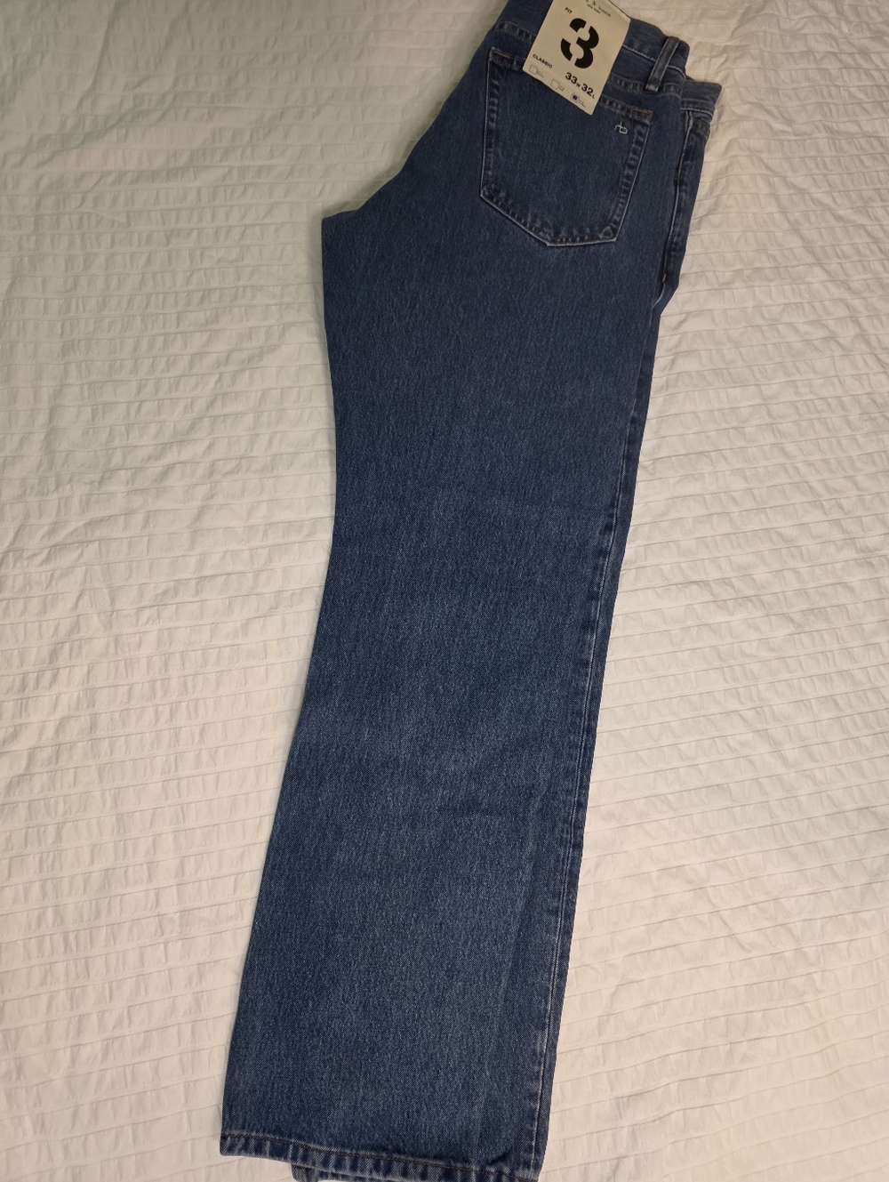 Rag &Bone NEW Jeans Classic 33w 32" L FIT 3 MEN JEANS